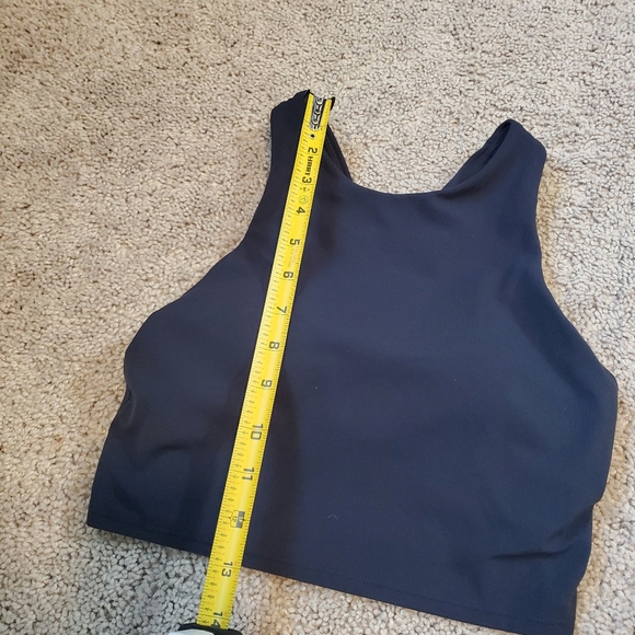 Athleta Dark Blue Sports Bra Crop Top Padded Size Extra Small - Picture 3 of 7